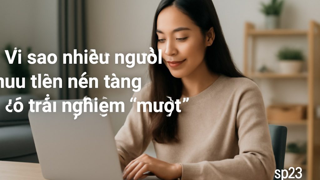 Vì sao nhiều người ưu tiên nền tảng có trải nghiệm “mượt” Minh họa: Vì sao nhiều người ưu tiên nền tảng có trải nghiệm “mượt”