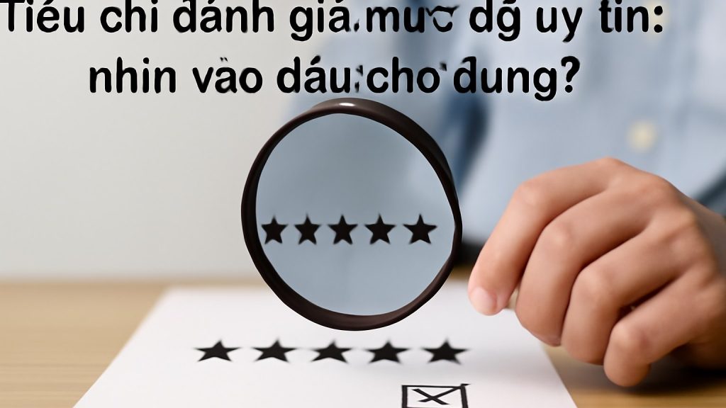 1) Tiêu chí đánh giá mức độ uy tín: nhìn vào đâu cho đúng? Minh họa: 1) Tiêu chí đánh giá mức độ uy tín: nhìn vào đâu cho đúng?